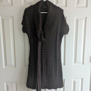 Moda International Size M Brown Sweater Dress